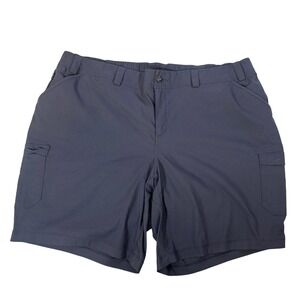 Duluth Trading Co Dry on the Fly Cargo Shorts Men W46 Blue Gray 8 Inseam